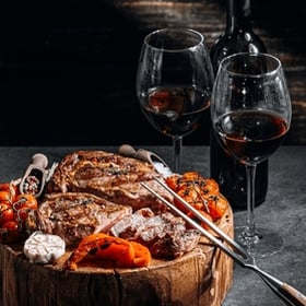 steaks-red-wine